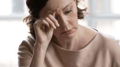 Woman believing the lie that life will be hard after divorce.