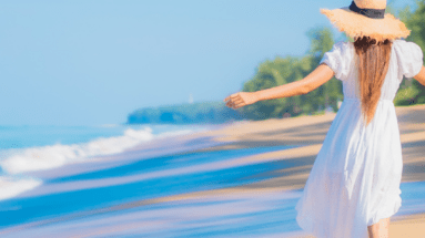 Woman learning 10 ways to love herself after starting over from divorce.